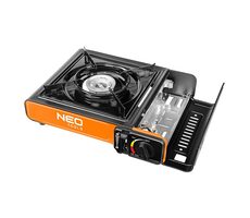 Neo Tools 20-050 schwarz / Gaskocher / 34,5x28x11 cm / 2,1 kW / 150g/h