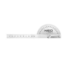 Neo Tools 72-320 / Winkelmesser mit Lineal / 0-100 mm / Lineal / Winkelmesser / Edelstahl
