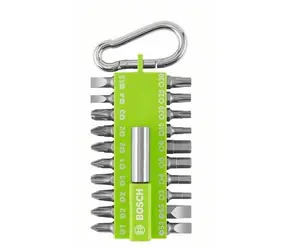BOSCH 2607012002 / Bit-Set mit Karabiner 21-tlg