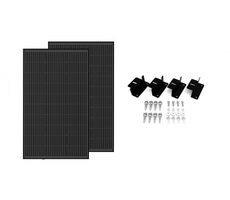 EcoFLow Set aus zwei starren 100-W-Solarmodulen inkl. Montagesätze