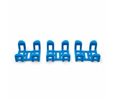 TRACTIVE GPS DOG 4 - Gummiklammern blau / 3 Stück / für Halsbänder bis 2,8 cm Breite