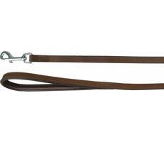 Flamingo Arizona Lederleine mit Schaumstoffpolsterung braun 130x1,5cm