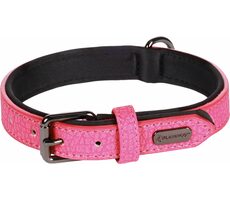 Flamingo Leza Halsband mit Neoprenpolsterung rosa S/M