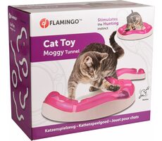 Flamingo Moggy Interaktives Katzenspielzeug rosa/weiß
