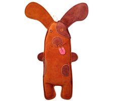 PafDog Dog Willy Spielzeug für Hunde aus Leder und Jute 32 cm
