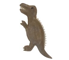 PafDog Dinosaurus Gerry Spielzeug für Hunde aus Leder und Jute 30 cm