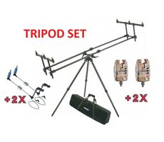 Mivardi Stand Stativ Premium + 2x Echolot Easy Camo und 2x Swing Arm Easy GRATIS