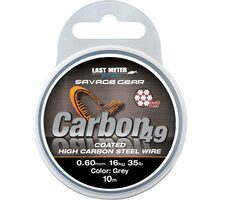 Savage Gear Lanko Carbon49 0,60 mm 16 kg 35 lb 10 m beschichtetes Grau