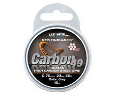 Savage Gear Lanko Carbon49 0,70 mm 23 kg 50 lb 10 m beschichtetes Grau