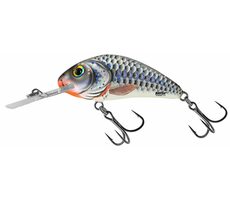 Salmo Wobler Rattlin&#39; Hornet Floating 3,5 cm 3,1 g silberner holografischer Shad