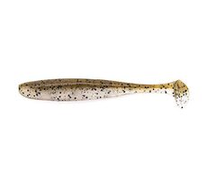 Keitech Gummiköder Easy Shiner 4" 10,2 cm 5,5 g Green Pumpkin PP Shad 7 Stück