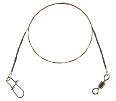 Cormoran Lanko 1x7 Wire Leader Wirbel und Snap 12kg 70cm 2St