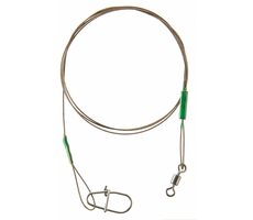 Cormoran Lanko 7x7 Drahtvorfachwirbel und Corlock Snap 9kg 20cm 2St