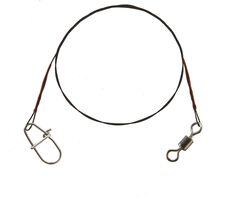 Cormoran Lanko 1x1 Titan-Vorfach, Einzelstrang-Wirbel und Corlock- Snap , 12 kg, 20 cm, 2 Stück