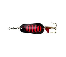 Effzett Glitter Standard Löffel 3,2 cm 6 g Fluo Rot/Schwarz UV