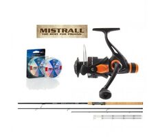Mistrall Feeder-Set Stratus Method Feeder 3, 3M 60 g + Schnur KOSTENLOS