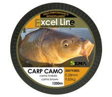 Sema Vlasec Carp Camo Brown 1200 m 0,25 mm 8,4 kg