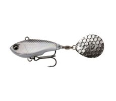 Savage Gear Wobbler Fat Tail Spin 6,5 cm 16 g Sinking White Silver