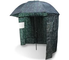 NGT Camo Brolly Regenschirm mit Seitentuch 2,2 m
