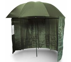 NGT Grüner Brolly-Regenschirm mit Seitentuch, 2,2 m