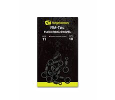 RidgeMonkey Connexion Flexi Ring Wirbel Größe 11 10 Stück