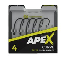 RidgeMonkey Haken Ape-X Curve Widerhaken, Größe 8, 10 Stück