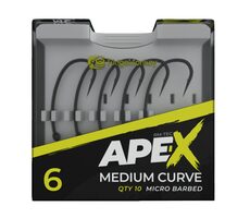 RidgeMonkey Haken Ape-X Medium Curve Widerhaken Größe 8 10 Stück