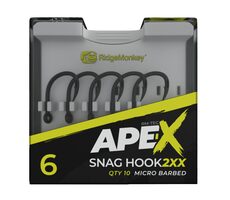 RidgeMonkey Ape-X Hakenhaken 2XX mit Widerhaken, Größe 4, 10 Stück