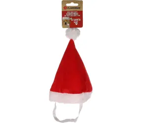 Flamingo Ponne Weihnachtsmütze für Hunde 22cm