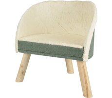 Flamingo Scandi Sofa für Katzen grün