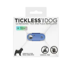 TICKLESS Mini-Hund Blau / Wiederaufladbarer Ultraschall-Zecken- und Flohvertreiber
