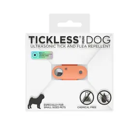 TICKLESS Mini-Hund Orange / Wiederaufladbarer Ultraschall-Zecken- und Flohvertreiber 