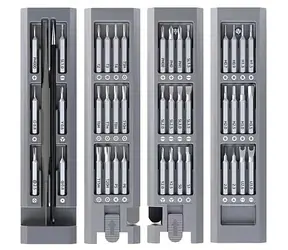 YENKEE YPT 02 Set / Präzisionsschraubendreher mit Bits / 42 Bits / Pinzette / Brechstange
