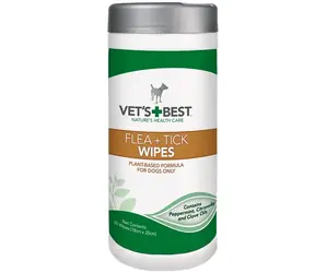 Vet's Best Wipes gegen Flöhe und Zecken / 50 Stk