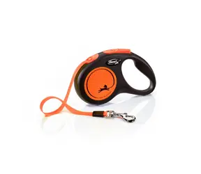 Flexi New Neon S 5m/15kg orange / Leine