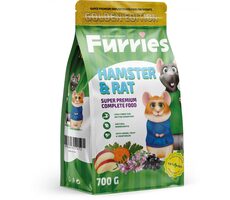 Furries Extrudiertes Granulat Hamster & Ratte 700g / Futter für Nagetiere