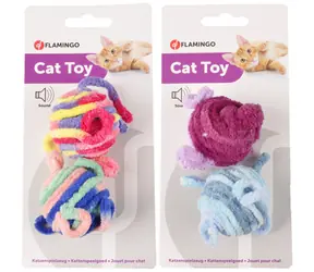 Flamingo Spielknoten 4,5 cm / Spielzeug für Katzen 