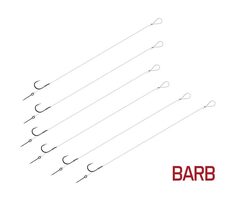 Delphin Leader FLR Sting BARB 8 cm 0,30 mm Größe 4 Sting 7 mm 6 Stk