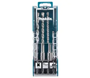 Makita D-74136 Set mit 4 Steinbohrern / 5x110 & 6x160 & 8x160 & 10x160 mm / SDS- PLUS