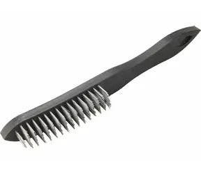 Extol-CRAFT 5-reihige Stahlbürste (EX1855) / Kunststoff. Griff / 290 mm / Stahldraht S 0,22 mm / 5x15 Reihen