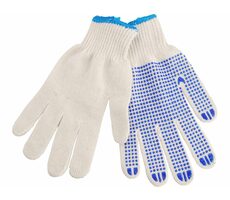 Extol-CRAFT Baumwollhandschuhe mit PVC-Zielen auf der Handfläche - Größe 10" 