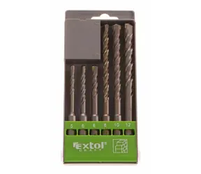 Extol-CRAFT SDS PLUS Schlagbohrmaschinen für Beton - Satz mit 6 Stück / 5-12 mm