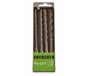 Extol-CRAFT SDS PLUS Schlagbohrer-Bits für Beton - Satz mit 4 Stück / 6-12 mm