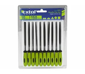 Extol-CRAFT Nadelfeilen mit Kunststoffgriff 150mm 10 Stk