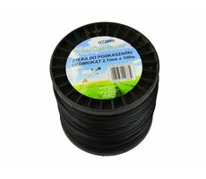 GEKO Rasenmäherschnur schwarz 2,7 mm 100 m / siebeneckig / Nylon 