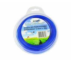 GEKO Mähfaden blau 2,4 mm 50 m / Sternprofil / Nylon 