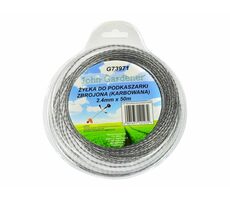 GEKO Mähfaden verstärkt 2,4 mm 50 m / Wellenprofil / Nylon 