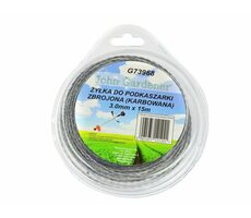 GEKO Mähfaden verstärkt 3,0 mm 15 m / Wellenprofil / Nylon 