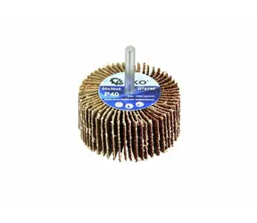 GEKO G78751 / Schleifscheibe mit Schaft / 60 x 30 x 6 mm / P60