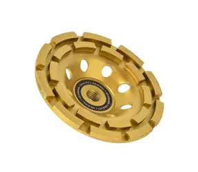 GEKO H00120 / Zweireihige Diamant-Schleiftopfscheibe / 125 x 5 mm / M14